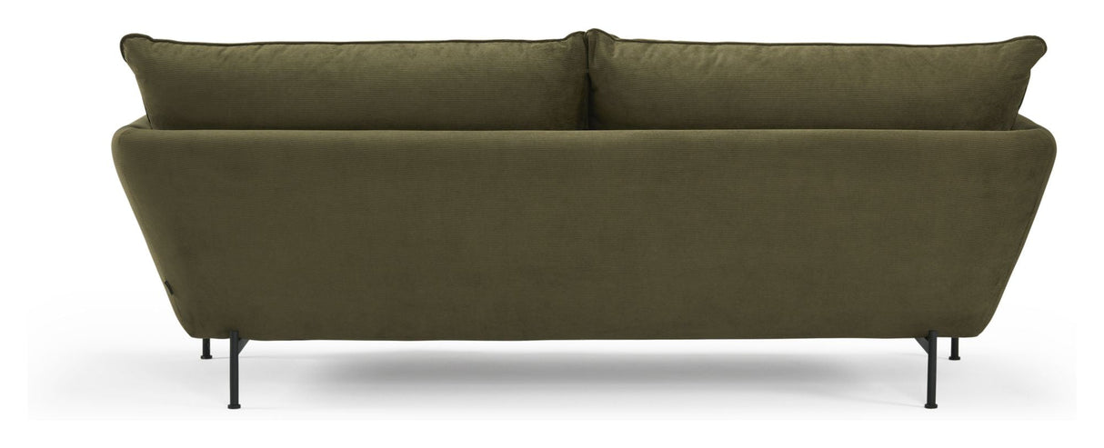 Hasle Lux 3-seater sofa, Green Velvet