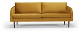 Husum 3 Pers. Sofa, Yellow velvet