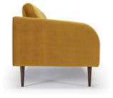 Husum 3 Pers. Sofa, Yellow velvet