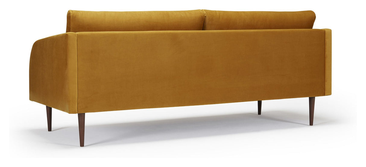 Husum 3 Pers. Sofa, Yellow velvet