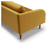 Husum 3 Pers. Sofa, Yellow velvet