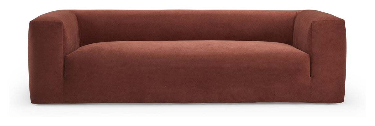 Kornum 3-pers. Sofa rust velvet