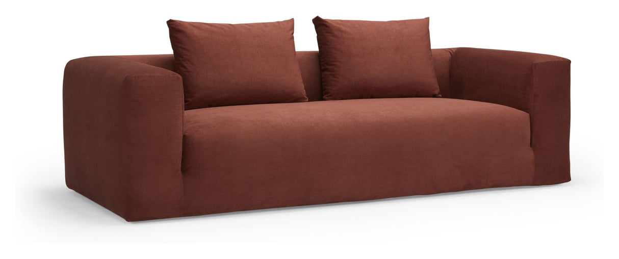 Kornum 3-pers. Sofa rust velvet