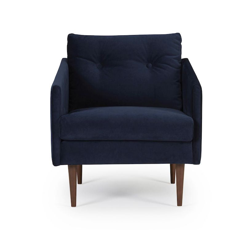 Assens Armchair Blue Velour