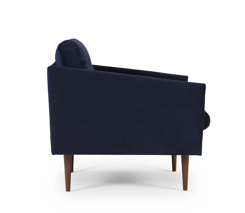 Assens Armchair Blue Velour