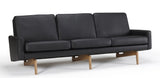 Egsmark 3-seater sofa, Black Leather