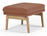 Egsmark Footstool, Cognac Leather