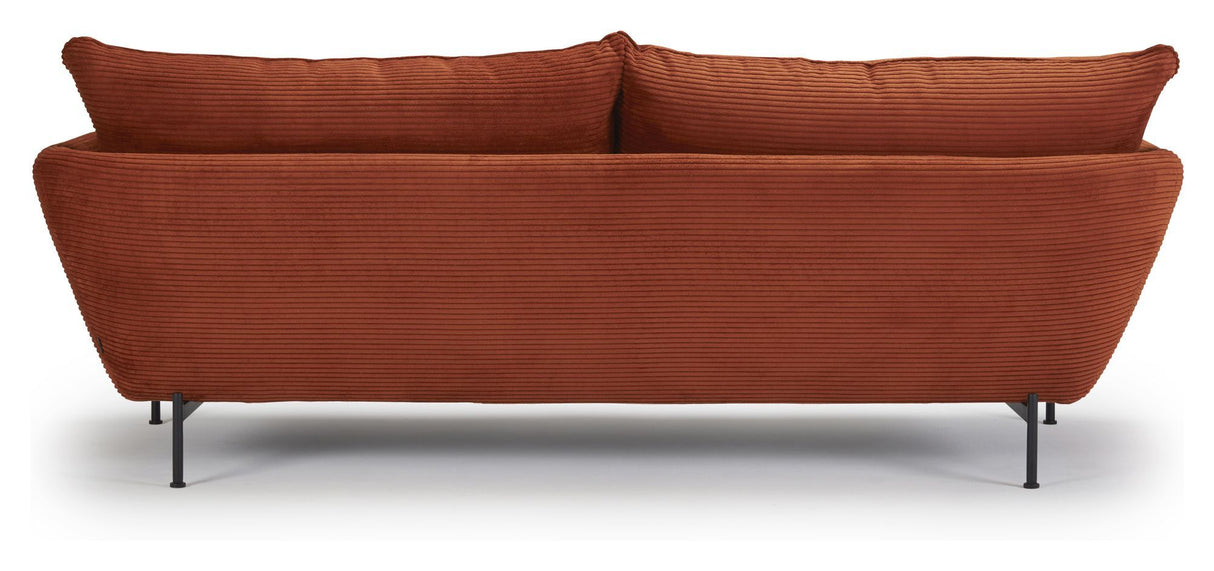 Hasle Lux 2-seater sofa, Orange Velvet