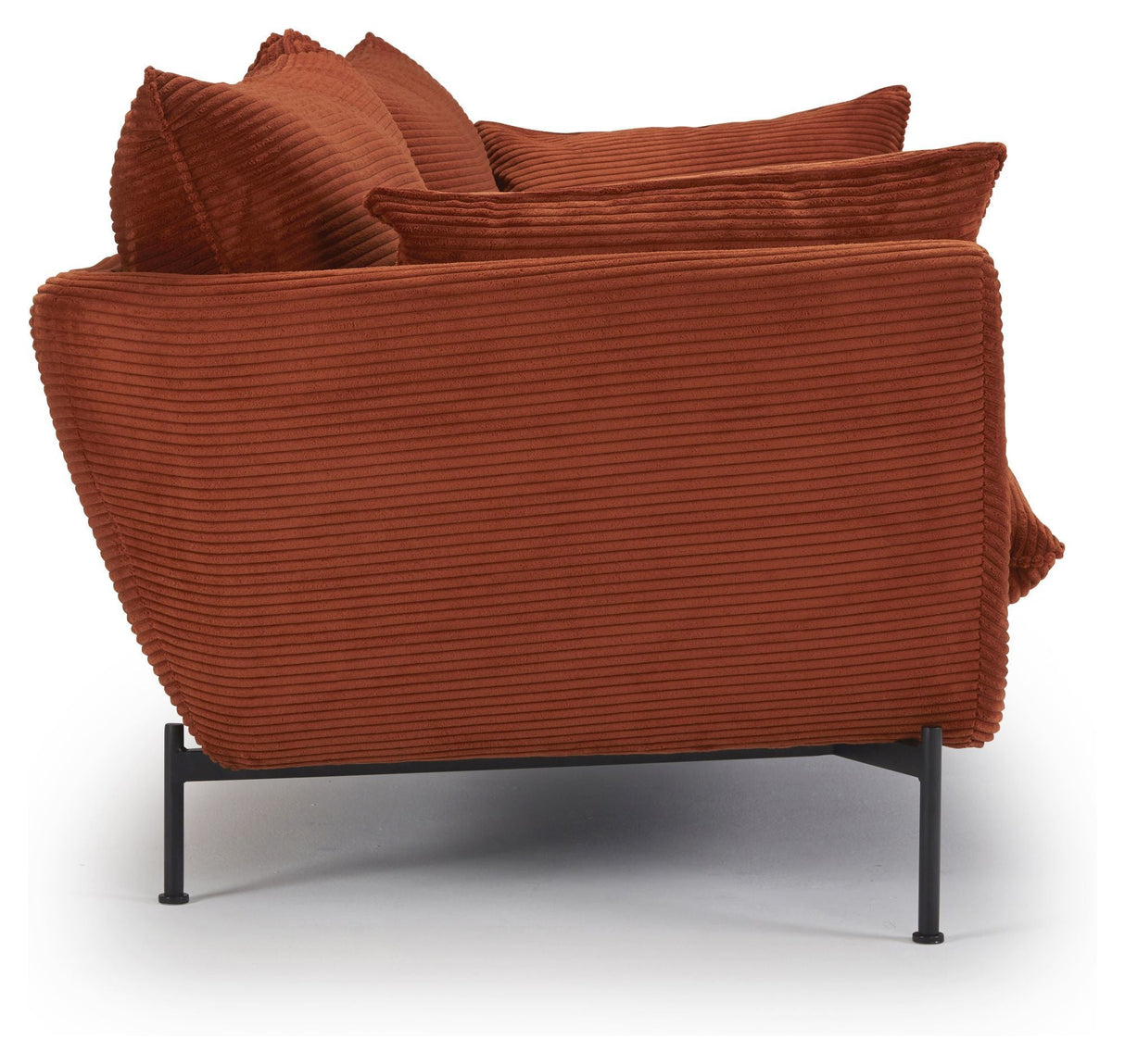 Hasle Lux 2-seater sofa, Orange Velvet