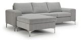 Shea FLIP Sofa with chaise longue, Gray