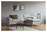 Shea FLIP Sofa with chaise longue, Gray