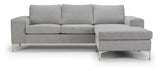 Shea FLIP Sofa with chaise longue, Gray