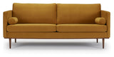 Vangen 3-seater sofa, Yellow Velvet