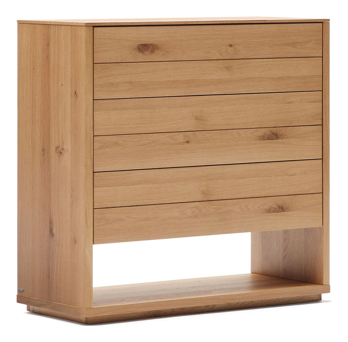 ALGUEMA Sideboard w. 3 drawers, Nature, 100x97