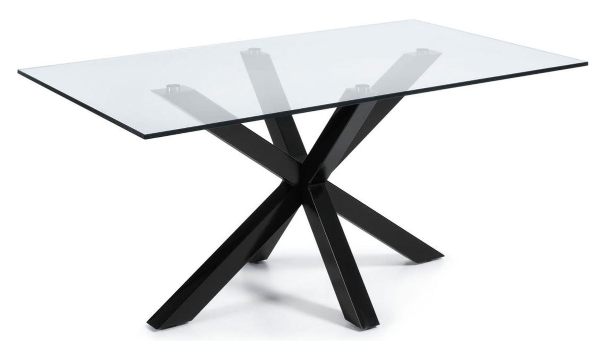 ARGO, Dining table 160x90cm, black/glass