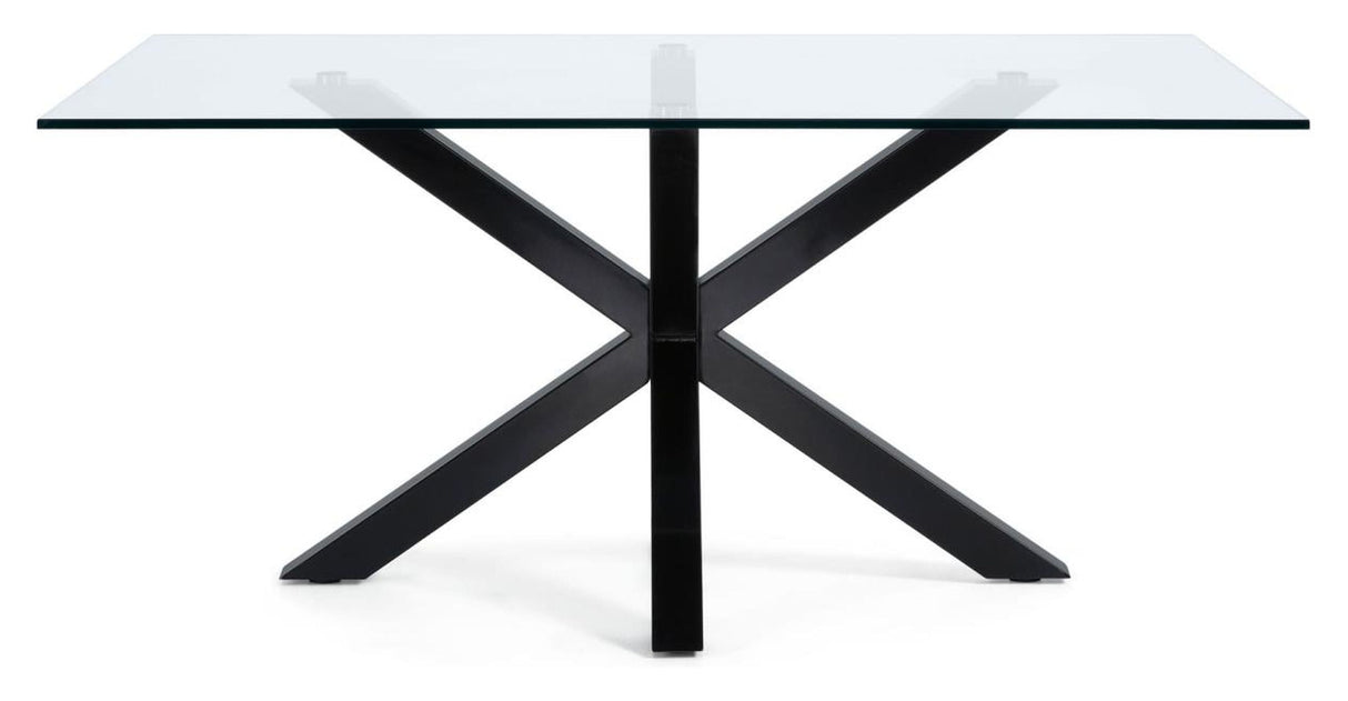 ARGO, Dining table 160x90cm, black/glass