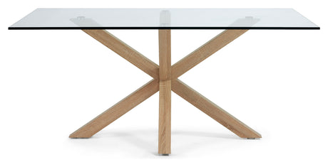 ARGO, Dining table 160x90cm, oak/glass