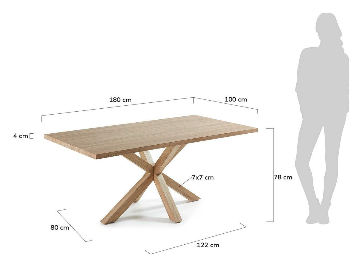 ARGO, Dining table 180x100cm, oak