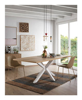 ARGO, Dining table 200x100cm, oak/white