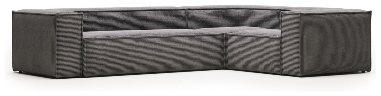 Block 4-pers. Corner sofa, 230x320, Gray velvet