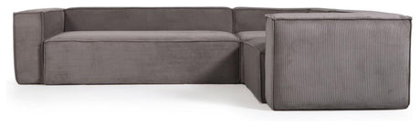 Block 4-pers. Corner sofa, 230x320, Gray velvet