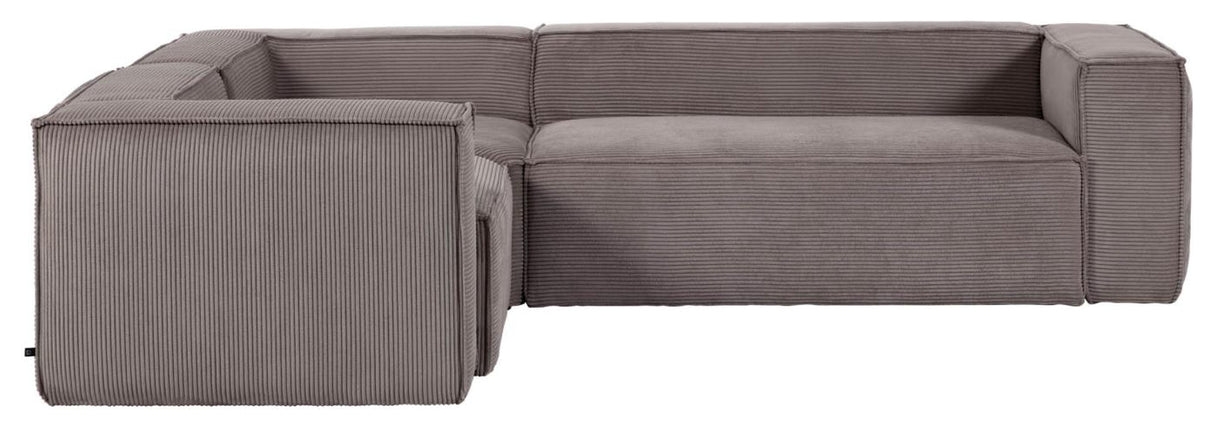 Block 4-pers. Corner sofa, 230x320, Gray velvet