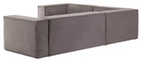 Block 4-pers. Corner sofa, 230x320, Gray velvet