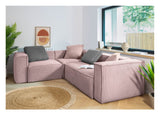 Block 4-pers. Corner sofa, 230x320, Pink velvet