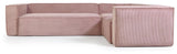 Block 4-pers. Corner sofa, 230x320, Pink velvet