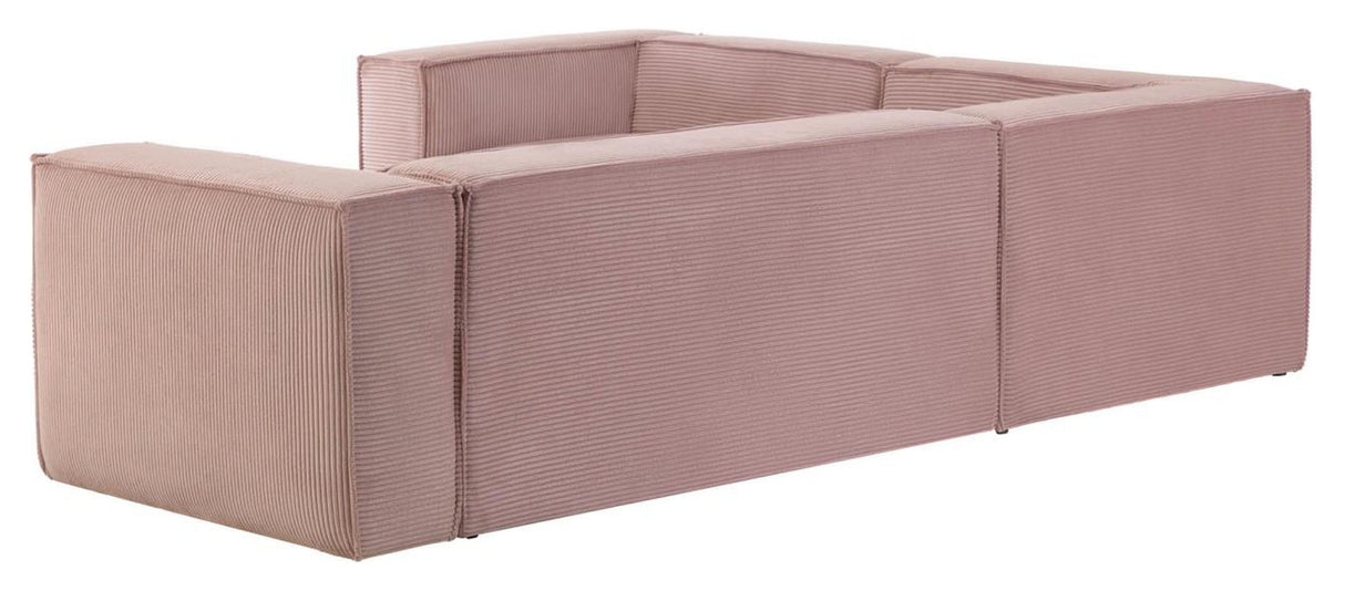 Block 4-pers. Corner sofa, 230x320, Pink velvet