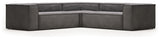 Block 4-pers. Corner sofa, 290x290, Gray velvet