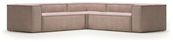 Block 4-pers. Corner sofa, 290x290, Pink velvet