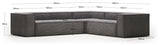 Block 5-pers. Corner sofa, 320x320, Gray velvet