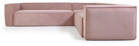 Block 5-pers. Corner sofa, 320x320, Pink velvet