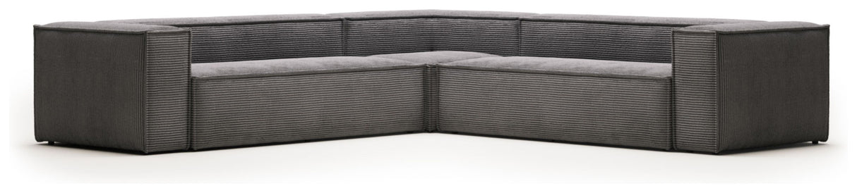 Block 6-pers. Corner sofa, 320x320, Gray velvet