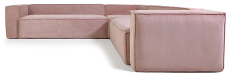 Block 6-pers. Corner sofa, 320x320, Pink velvet