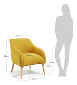 BOBLY Armchair, Mustard