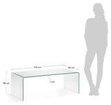 Burano Glass coffee table, 110x50