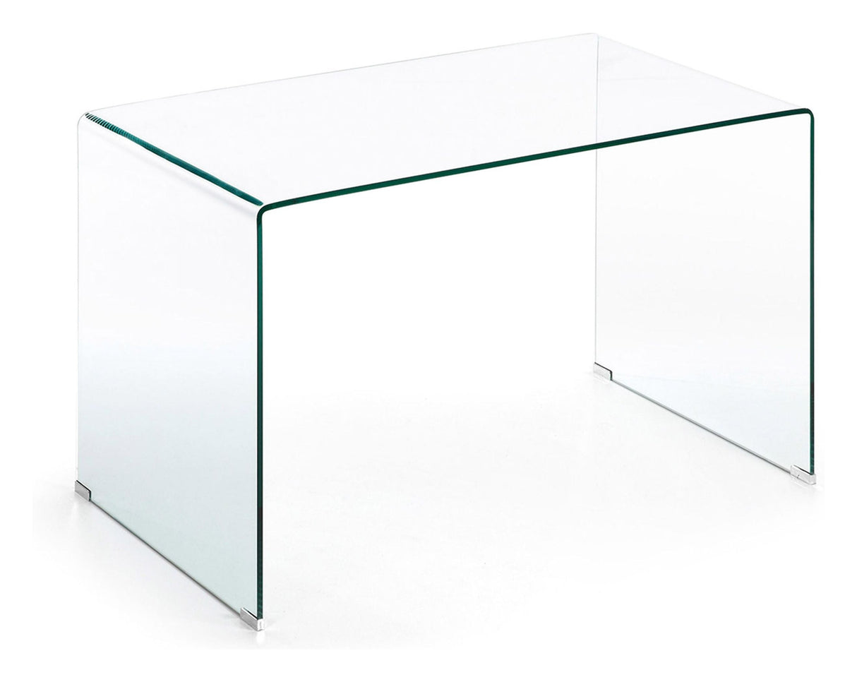 BURANO Desk, Tempered glass, 125x70