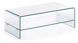 BURANO Coffee table, Tempered glass, 110x55