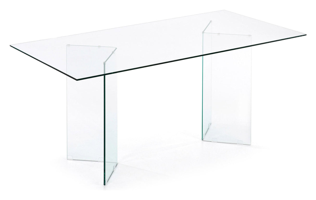 BURANO Dining table, Tempered glass, 90x200