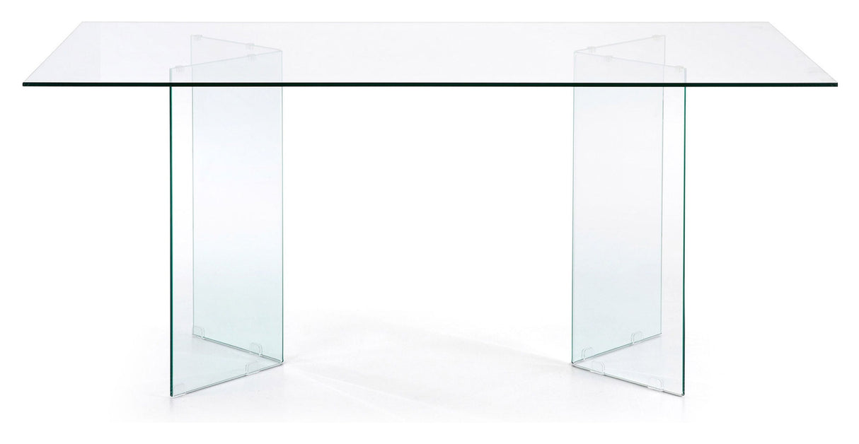 BURANO Dining table, Tempered glass, 90x200