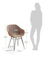 CHART Dining chair, Rattan