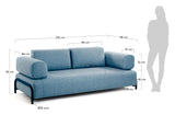 Compo 3-seater sofa, Blue