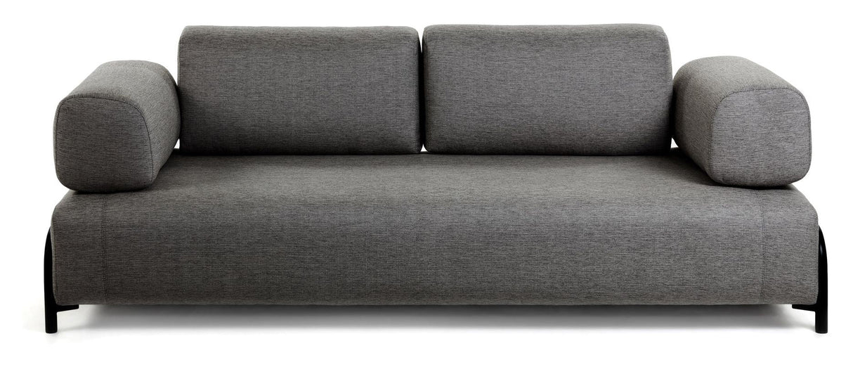 Compo 3 Seater Sofa, Dark Gray