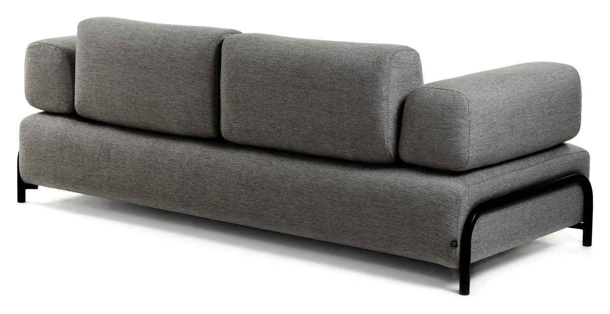 Compo 3 Seater Sofa, Dark Gray