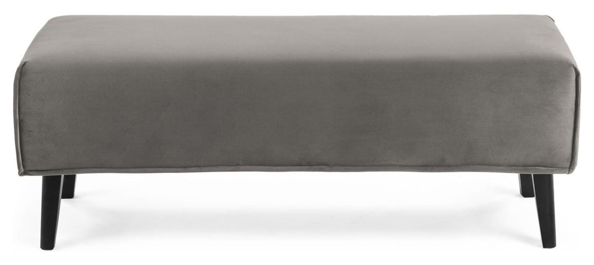 DYLA Bench, Gray velvet, B:111