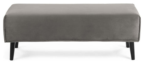 DYLA Bench, Gray velvet, B:111