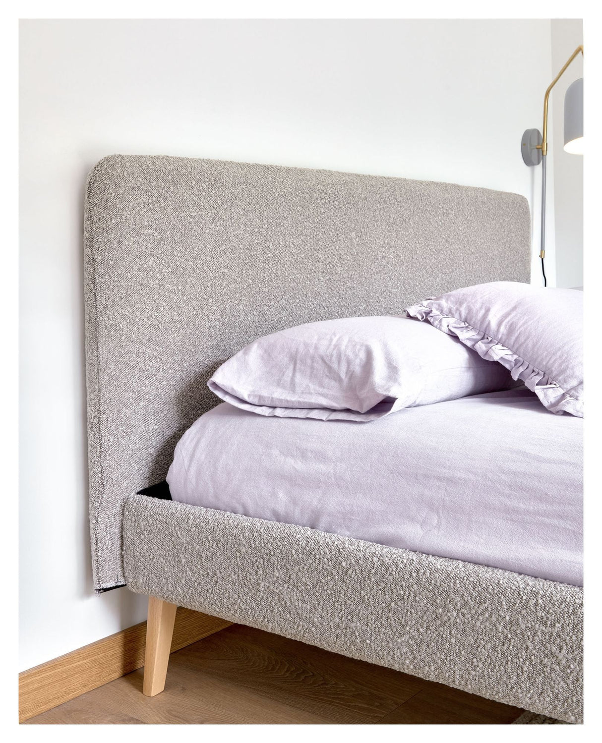 Dyla Bed 160x200, Light gray