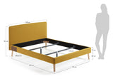 DYLA Bed frame, Mustard, 160x200